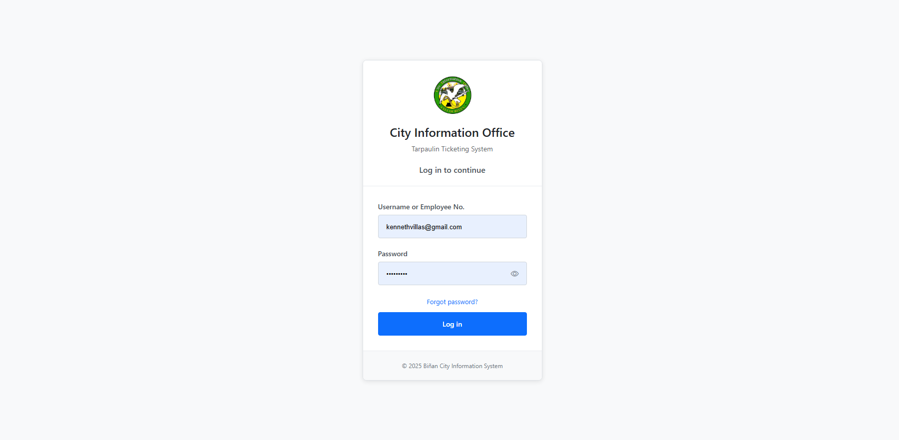 User Login Interface
